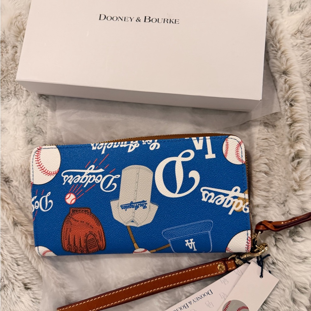 Dooney & Bourke Blue Dodgers Wallet - Picture 6 of 14